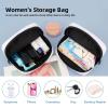Small Canadian Flags Print Multifunctional Storage Bag Pad Bag Skin-Friendly Period Pouch Reusable Tampon Bag for Female view 4