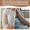 Vinsatin 6 Pcs PICC Line Sleeve Cover,XX-Large,Light Pink view 4