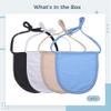 4 Pcs Tracheostomy Dust Covers, Adjustable Polyester Masks, Multi-Color, Double-Layer Design for Ideal Breathability and Protection, Tracheostomy Supplies view 3