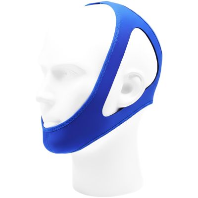 Anti-Snoring Chin Strap, Polyester Fiber Jaw Support for Men Women, Adjustable to Prevent Open Mouth, Promotes Nasal Breathing, Reduces Loud Breathing, Stops Dry Mouth