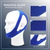 Anti-Snoring Chin Strap, Polyester Fiber Jaw Support for Men Women, Adjustable to Prevent Open Mouth, Promotes Nasal Breathing, Reduces Loud Breathing, Stops Dry Mouth view 2