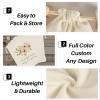 Custom Cotton Muslin Drawstring Bags, Personalized Reusable Gift Linen Pouches for Wedding, Birthday, Party Favor, Baby Shower, Jewelry, Soap, Candy, Small Business Packaging (8x12 Inch, 10 Pcs) view 3