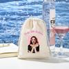 Custom Cotton Muslin Drawstring Bags, Personalized Reusable Gift Linen Pouches for Wedding, Birthday, Party Favor, Baby Shower, Jewelry, Soap, Candy, Small Business Packaging (8x12 Inch, 10 Pcs) view 4