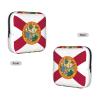 Florida Flag Print Multifunctional Storage Bag Pad Bag Skin-Friendly Period Pouch Reusable Tampon Bag for Female view 2