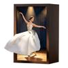 Ballet Dancer Tissue Box,Decorative Dancing Figure Facial Tissue Dispenser, Girl's Long Skirt Tissues Box,for Bedroom Desk Living Room, Decorative Tissues Container for Home (Upgrade) view 1