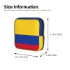 Flag of Colombia Print Multifunctional Storage Bag Pad Bag Skin-Friendly Period Pouch Reusable Tampon Bag for Female view 3