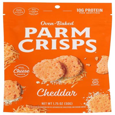 Parm Crisps Cheddar Cheese Crisps, 1.75oz Bag (Pack of 24)