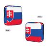 Flag of Slovakia Print Multifunctional Storage Bag Pad Bag Skin-Friendly Period Pouch Reusable Tampon Bag for Female view 2