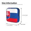 Flag of Slovakia Print Multifunctional Storage Bag Pad Bag Skin-Friendly Period Pouch Reusable Tampon Bag for Female view 3