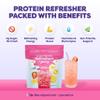 Javvy Clear Protein Refresher Drink Mix 10g of Whey Protein and Collagen Peptides, Electrolytes Powder, Natural Flavors, 0g of Sugar, 45mg Caffeine, 20 Servings, Strawberry Lemonade view 4