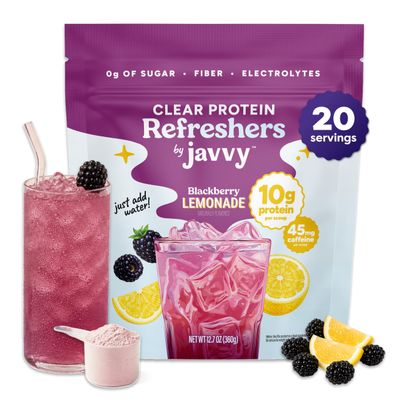 Javvy Clear Protein Powder with Clear Whey Protein, BlackBerry Lemonade