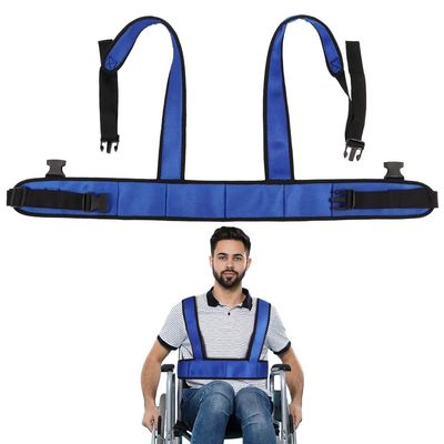 Wheelchair Seat Belt, Universal Safety Harness for Fall Prevention, Adjustable Straps for Elderly and Disabled Patients, Soft Chest and Lap Restraint