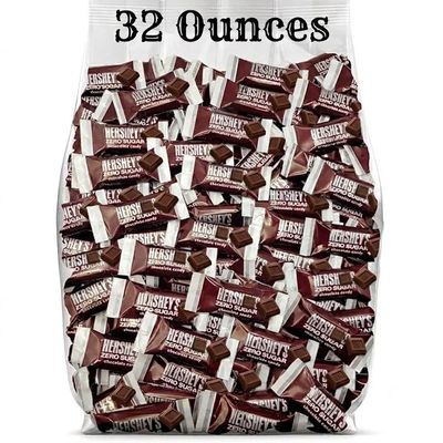 Zero Sugar Milk Chocolate, 2 Pounds of Sugar-Free Chocolate Candy, for Low Carb Diets