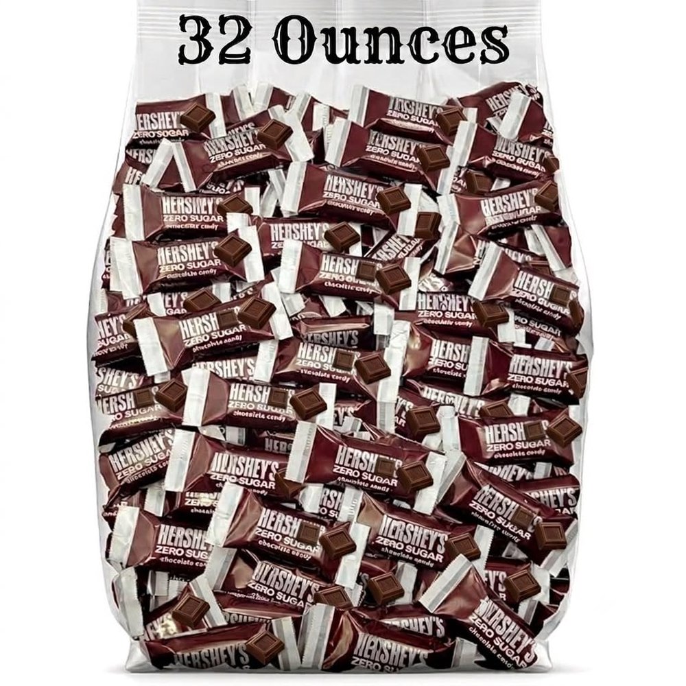 Zero Sugar Milk Chocolate, 2 Pounds of Sugar-Free Chocolate Candy, for Low Carb Diets