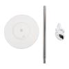 KunEchevyr Hair Dryer Stand, Stainless Steel Telescopic Floor Holder with Adjustable Rotatable Angle, 35 - 140cm Height for Bathroom and Home Use view 1