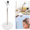 KunEchevyr Hair Dryer Stand, Stainless Steel Telescopic Floor Holder with Adjustable Rotatable Angle, 35 - 140cm Height for Bathroom and Home Use view 3