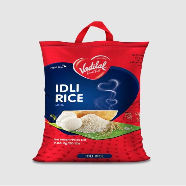 Vadilal Craft Traditional South Indian Aged Rice Delicacies, Dried, Gluten-Free, Vegetarian, 20 Pounds (Idli Rice 20lb)