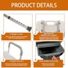 Adjustable Shower Chair,Portable Raised Toilet Seat with Handles,Safety Frame with Back and Arms for Shower and Bathroom Support view 3