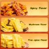 3 Flavors Fried Tofu,Spicy Hot Bean Curd,Mushroom Tofu,Healthy Nutritious Snack,Leisure Food,Spicy Hot Noodles,Instant Relishes Vegetables,Delicious Chinese Snack Gift (Mushroom flavor,10 packs) view 3