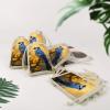 KEIGPERI Blue Jay Blue Bird Flowers 8PCS Burlap Gift Bags with Drawstring Reusable Small Burlap Bags Mini Gift Bag for Party Wedding Favor Pouches Jewelry Pouches Coffee 5x7 Inch view 4