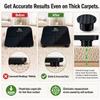 Zofianna Carpet Feet Compatible with Garmin Index Smart Scale Replacement Feet Set for Stable Weighing on Carpet Surfaces Home Fitness Bathroom Accessory 4 Pack (Black) view 3