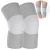 2Pcs Bamboo Knee Compression Sleeve Men Women Elastic Bamboo Knee Sleeves-L view 1