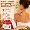 2Pcs Warming Massage Gel for Body,Herbal Massage Cream,Moisturizer Body Massage Gel,Firming & Smoothing Skin Moisturizer,Deep Tissue Massage Gel for Relaxation,Refreshing Texture (1.76 Fl Oz) view 4