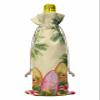 PIEPLE 10 Pack Wine Bottle Bags, Tropical Palm Tree Wine Bottle Cover with Drawstring, Summer Ocean Surfboard Floral Yellow Gift Bag for Champagne, Wedding, Birthday, Party, Baby Shower view 2