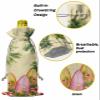 PIEPLE 10 Pack Wine Bottle Bags, Tropical Palm Tree Wine Bottle Cover with Drawstring, Summer Ocean Surfboard Floral Yellow Gift Bag for Champagne, Wedding, Birthday, Party, Baby Shower view 4