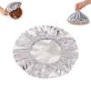 Aluminum Foil Insulated Covers for Food Reusable Microwave and Freezer Safe Lids Elastic Edges Elastic Food Wrapping Film for Dinner Plates Bowls Winter Dining Outdoor Picnic Pack of 10 view 1