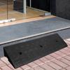 Driveway Curb Ramp Rubber, Garage Doors Entryway Outdoor Steps Transition Ramp, Heavy Duty Non Slip Solid Rubber Ramp(5cm/2in Rise) view 1