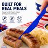 PMU 60 Pcs Patriotic Blue Plastic Table Knife - 4th of July Tableware & Patriotic Party Supplies for Holidays, Veterans, Elections, Memorial Day & Independence Day (6 Packs of 10) view 4