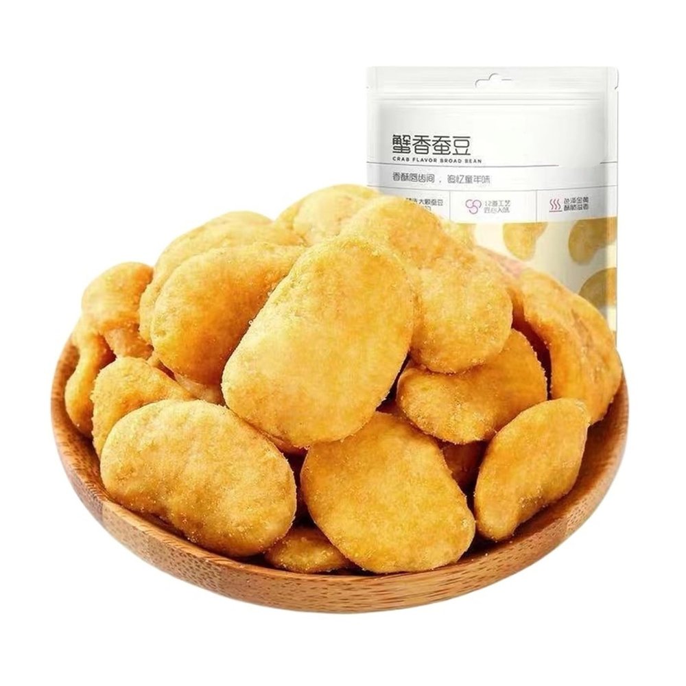 100g CrabFlavored Fava Beans, A Crispy Snack Made With Nuts And Roasted Legumes.(2bag)