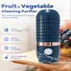 Produce Cleaner, Oh-ion Food Purifier for Deep Cleaning Surface Residues 250min Working Time Ipx7 Waterproof Rechargeable Design 10-min Auto Clean, Produce Cleaner for Yellow view 2