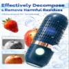 Produce Cleaner, Oh-ion Food Purifier for Deep Cleaning Surface Residues 250min Working Time Ipx7 Waterproof Rechargeable Design 10-min Auto Clean, Produce Cleaner for Yellow view 3