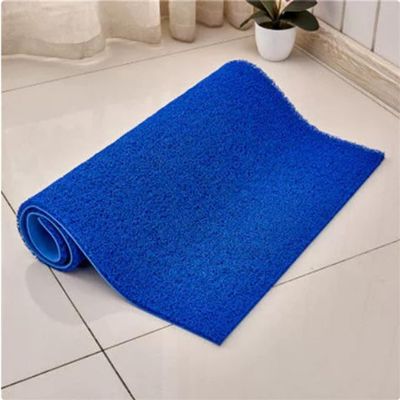 Non Slip Shower Mat,Quick Drying Bath Mat,Shower Mats for Inside Shower,Soft PVC Loofah Bathtub Mat with Drain,Suitable for Wet Surfaces (Blue,23.6 * 47.2in)