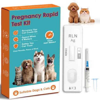 Dog & Cat Pregnancy Test Kits Early Blood Screening for Breeding Confirmation, Fast Results for Home & Vet Use, Reliable Pet Health Monitor