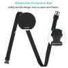 PAMINGONO Adjustable Safety Strap with Nylon and Abs Material, Prevents Slipping and Fixes Shoulders, Suitable for Elderly and Patients, Black Mobility Accessory for Secure Support view 3