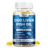 Cod Liver Oil 180 Softgels, 1,000mg Per Serving Wild-Caught Icelandic Cod view 1