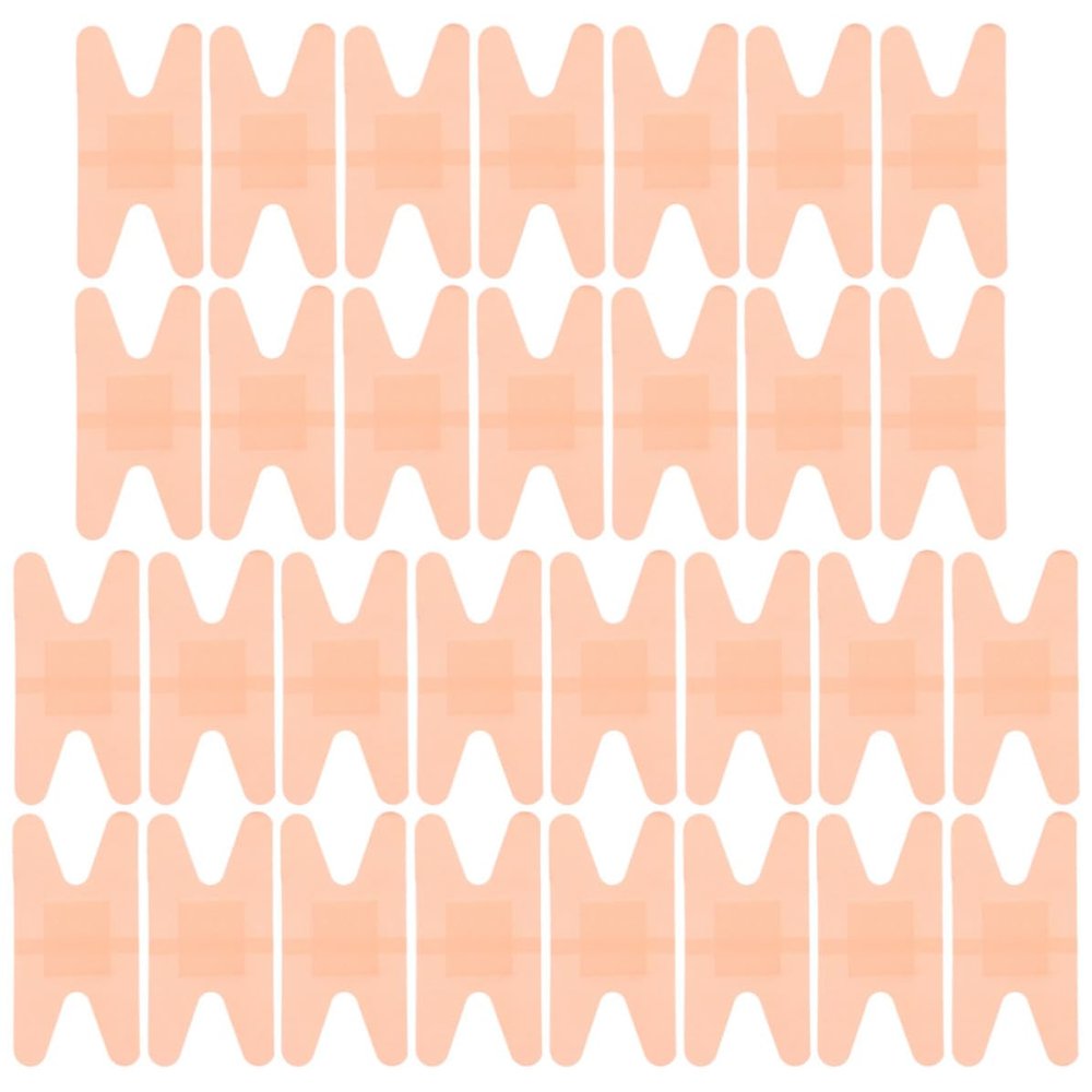 HOMSFOU Waterproof Breathable Adhesive Bandages H-Shaped Irregular Flexible Bandages 50pcs with Pe Material Prevent for Finger and Joint Wounds, for Water Activities and Bathing