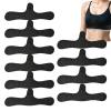 10Pack Boob Bra Towel for Breast Towel Sling Bra Liners for Sweat Towels for Women 3 Layer Reusable Underboob Sweat Absorber (Black, 1 piece) view 2