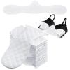 10Pack Boob Bra Towel for Breast Towel Sling Bra Liners for Sweat Towels for Women 3 Layer Reusable Underboob Sweat Absorber (White, 10PC) view 1