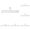 10Pack Boob Bra Towel for Breast Towel Sling Bra Liners for Sweat Towels for Women 3 Layer Reusable Underboob Sweat Absorber (White, 10PC) view 4