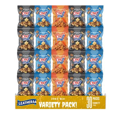 hex Mlx Savory Snack Mix Variety Pack, 30 Individual Bags, 1.75 oz Each, Assorted Crunchy Snacks, 52.5 oz Total