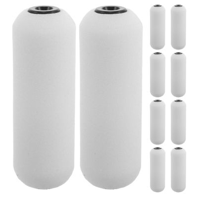 Ipetboom 10PCS Back Lotion Spreader Replacement Sponge Rollers for Body Lotion Applicator, 4x1.3x1.3 Inch Refillable Back Roller Attachments for Skin Care and Application