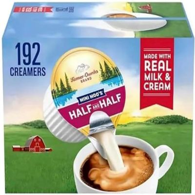 Coffee Creamer Half & Half Creamer Singles, 192 Count