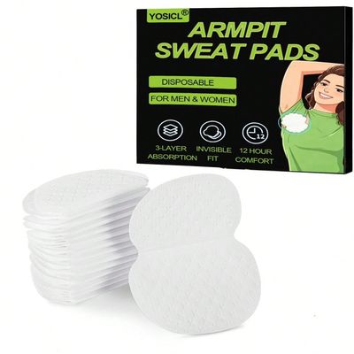100pcs Underarm Sweat Pads, Armpit Sweat Pads for Women and Men, Sweat Shield Fight Hyperhidrosis,Disposable Underarm Pads for Sweating Women,Comfortable Unflavored, Non Visible