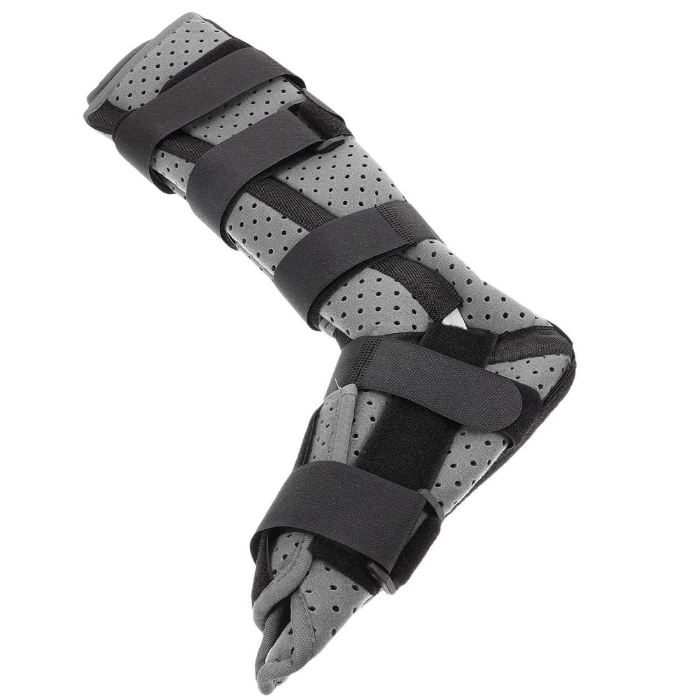 Holibanna Lightweight Foot Boot for Injured Foot with Composite Cloth and Aluminum Material, Shoe-shaped Ankle Brace Support for Sprained Ankle and Walking Rehabilitation