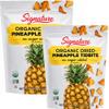 Signature Organic Dried Pineapple Tidbits, No Sugar Added, Soft & Chewy Tropical Fruit Snack, USDA Organic, Gluten Free, 26 oz Bags (Pack of 2) view 1