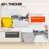 Dishwashing Long Sleeves Rubber Gloves Yellow Reusable for Kitchen Cleaning(Large) view 3